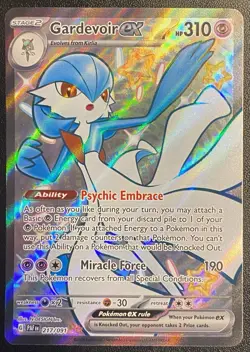 Gardevoir ex Full Art UR 217/091 Pokemon TCG Paldean Fates Shiny Ultra Rare NM - Image 1