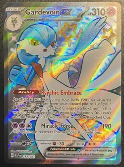 Gardevoir ex Full Art UR 217/091 Pokemon TCG Paldean Fates Shiny Ultra Rare NM - Image 3