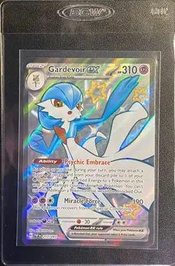 Gardevoir ex Full Art UR 217/091 Pokemon TCG Paldean Fates Shiny Ultra Rare NM - Image 5