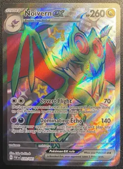 Noivern ex Full Art UR 220/091 Pokemon TCG S&V Paldean Fates Shiny Ultra Rare NM - Image 3