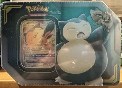 Pokemon TCG: TAG Team Tin Eevee and Snorlax GX Factory sealed 820650805295 - Image 1