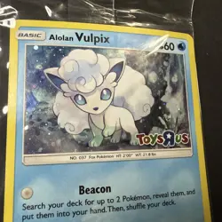Pokemon TCG Alolan Vulpix - Toys R Us Promo 021/145 Holo New Sealed - Image 3