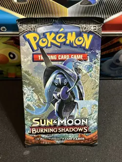 2017 Pokemon Sun and Moon Burning Shadows Booster Pack Sealed from sealed tin - Image 2