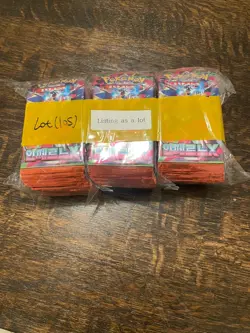 Lot Of 105 Korean Brand New Inferno X Pokemon Booster Packs Rare - Image 1