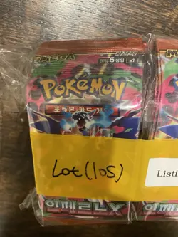 Lot Of 105 Korean Brand New Inferno X Pokemon Booster Packs Rare - Image 5
