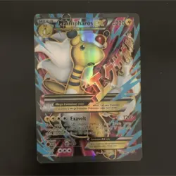 M Ampharos EX 88/98 Ultra Rare Full Art Holo XY Ancient Origins Pokemon TCG - Image 1