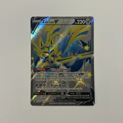 Zacian V SWSH292 Sword & Shield Holo Black Star Promo Pokemon TCG Card - Image 1