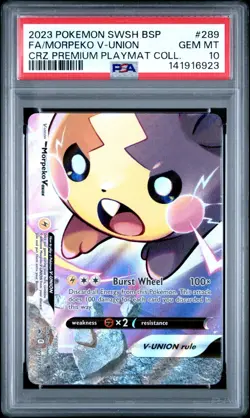 Morpeko V-Union 2023 Pokemon Black Star Promo #289 PSA 10 - Image 1