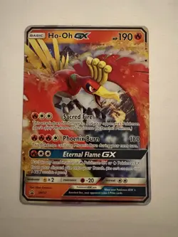 Pokemon TCG Ho-Oh GX SM57 Black Star Promo Holo Full Art Sun & Moon Promo - Image 1