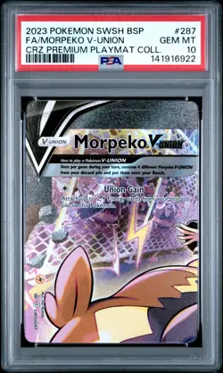Morpeko V-Union 2023 Pokemon Black Star Promo #287 PSA 10 - Image 1