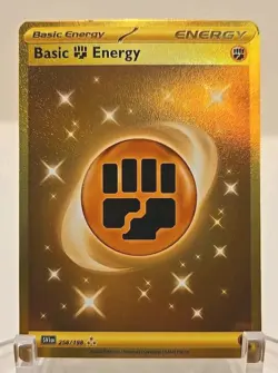 Pokemon Scarlet & Violet: 258/198 Gold Basic Fighting Energy - Image 1