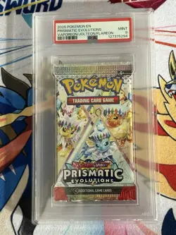 Pokemon S&V Prismatic Evolutions Vaporeon / Jolteon / Flareon Pack PSA 9 Mint - Image 1