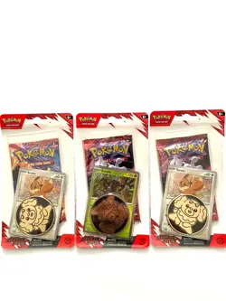 Pokemon TCG Destined Rivals Lot of 3-Pack Blister Eevee Promo Random Art Sealed - Image 1