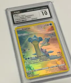 Pokemon TCG Lapras GG05/GG70 Crown Zenith: Galarian Gallery Holo CGC 10 - Image 2