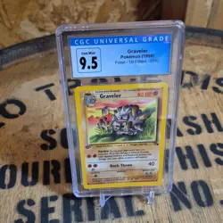 Pokemon TCG Graveler Fossil 1st Edition 37/62 CGC 9.5 (1999) - Image 1