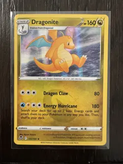 Pokemon TCG Dragonite Silver Tempest 131/195 Holo Rare NM - Image 3