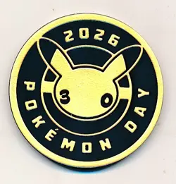 D477861 Pokemon Pokemon Card + Coin Pikachu Pokemon Day Promo 2026 051/162 - Image 3