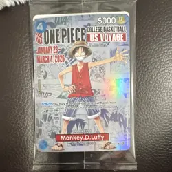 One Piece US Voyage Monkey D. Luffy Holo Character Cards Lot (2) - Image 1