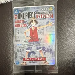 One Piece US Voyage Monkey D. Luffy Holo Character Cards Lot (2) - Image 2