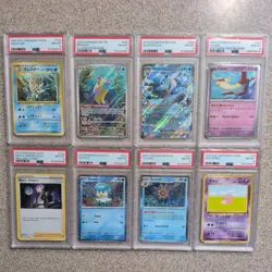 Lot of EIGHT PSA 8 Graded Pokemon Cards Japanese Vintage English 1997-2024 - Image 1