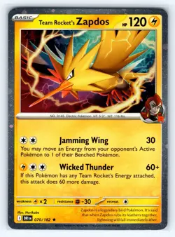 Team Rocket's Zapdos - (Cosmos Holo) Promo Miscellaneous Cards & Products 070/18 - Image 1