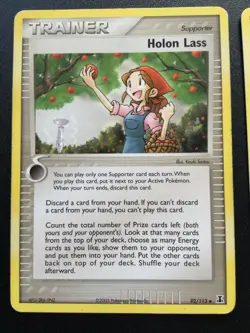3x Old Pokemon Trainer Cards - EX Delta Species, Holon Mentor, Lass & Researcher - Image 2