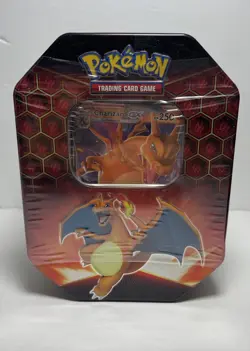 Pokemon TCG: Hidden Fates Tin (45 Cards) Charizard EX Sealed 820650804816 - Image 1