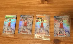 🏀4 Piece Monkey.D.Luffy US College Basketball Promo Cards *SEALED* - Image 1