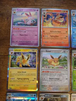 All Holo Eeveelutions 9 Card Lot - Pokemon Eevee Holos Umbreon Sylveon Glaceon - Image 5