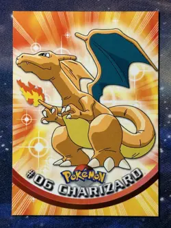 Charizard 06 Topps Series 1 Blue Logo Vintage Pokemon Card - Image 1