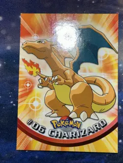 Charizard 06 Topps Series 1 Blue Logo Vintage Pokemon Card - Image 3