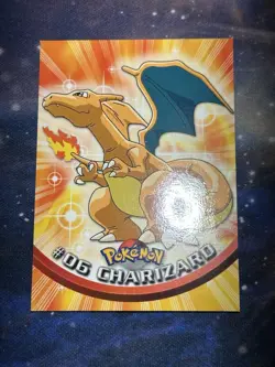 Charizard 06 Topps Series 1 Blue Logo Vintage Pokemon Card - Image 4