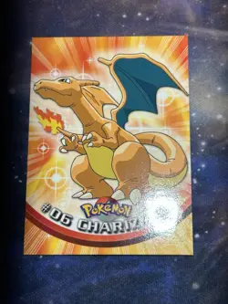 Charizard 06 Topps Series 1 Blue Logo Vintage Pokemon Card - Image 5