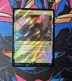 Command Tower 0857 NM Surge Foil MTG Universes Beyond Doctor Who Unplayed Magic - Image 1