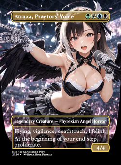 Atraxa, Praetor's Voice - MTG Anime Custom - Playtest- Not For Sanctioned Play - Image 1