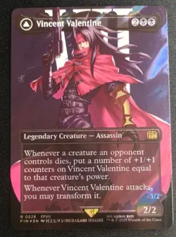MTG Final Fantasy - Vincent Valentine - Surge Foil Borderless Rare - Image 1