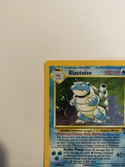 Pokemon TCG Blastoise Base Set 2 Holo Unlimited Rare Card 2/102 - NM/LP - Image 2