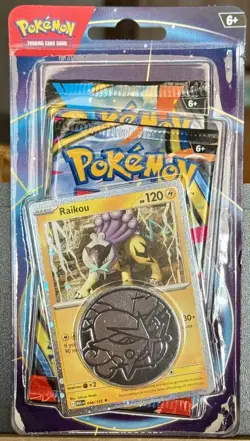 NEW Pokemon Mega Evolution & Phantasmal Flames 2-Pack Blister Sealed - Raikou - Image 1