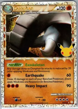 Donphan (Prime) 107/123 Celebrations: Classic Collection - Pokemon Card - NM - Image 1