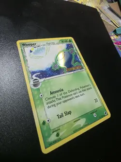 Pokemon TCG Dragon Frontiers Wooper Card 71/101 Delta Species Reverse Holo - Image 1