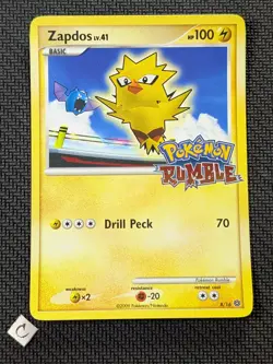 Zapdos 8/16 - Pokemon Rumble Stamped Holo Pokemon TCG LP - Image 1