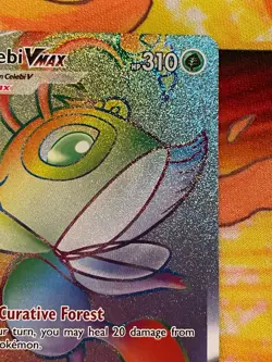 Celebi Vmax 199/198 Secret Rainbow Rare - Pokemon SWSH Chilling Reign - NM - Image 3