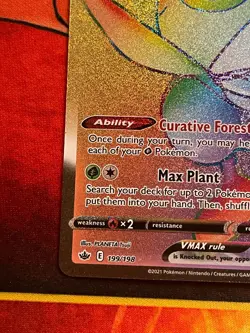 Celebi Vmax 199/198 Secret Rainbow Rare - Pokemon SWSH Chilling Reign - NM - Image 4