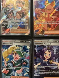 Pokemon TCG: ME & SV 4 Card Full Art Trainers - Image 1