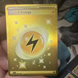 Pokemon Basic Lightning Energy 257/198 SV01: Scarlet & Violet Gold Secret Rare - Image 1