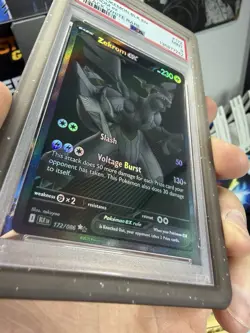 2025 Pokemon Zekrom Ex #172 Black White Rare PSA 9 Mint - Image 4