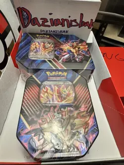 Pokemon TCG: Legends of Galar Tins (Zamazenta V) - Factory Sealed - 2 tins - Image 1