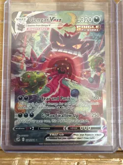 Pokemon Gengar VMAX 271/264 Fusion Strike Secret Rare Alternate Art Holo - Image 1