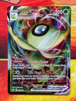 Celebi Vmax 008/198 Full Art Ultra Rare - Pokemon SWSH Chilling Reign - NM - Image 1