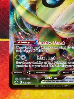 Celebi Vmax 008/198 Full Art Ultra Rare - Pokemon SWSH Chilling Reign - NM - Image 4